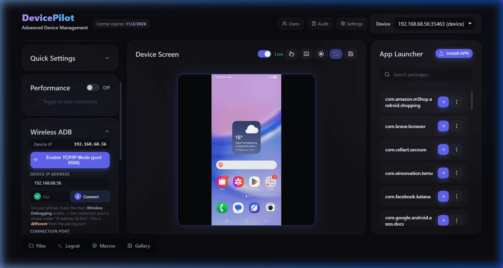 DevicePilot Dashboard